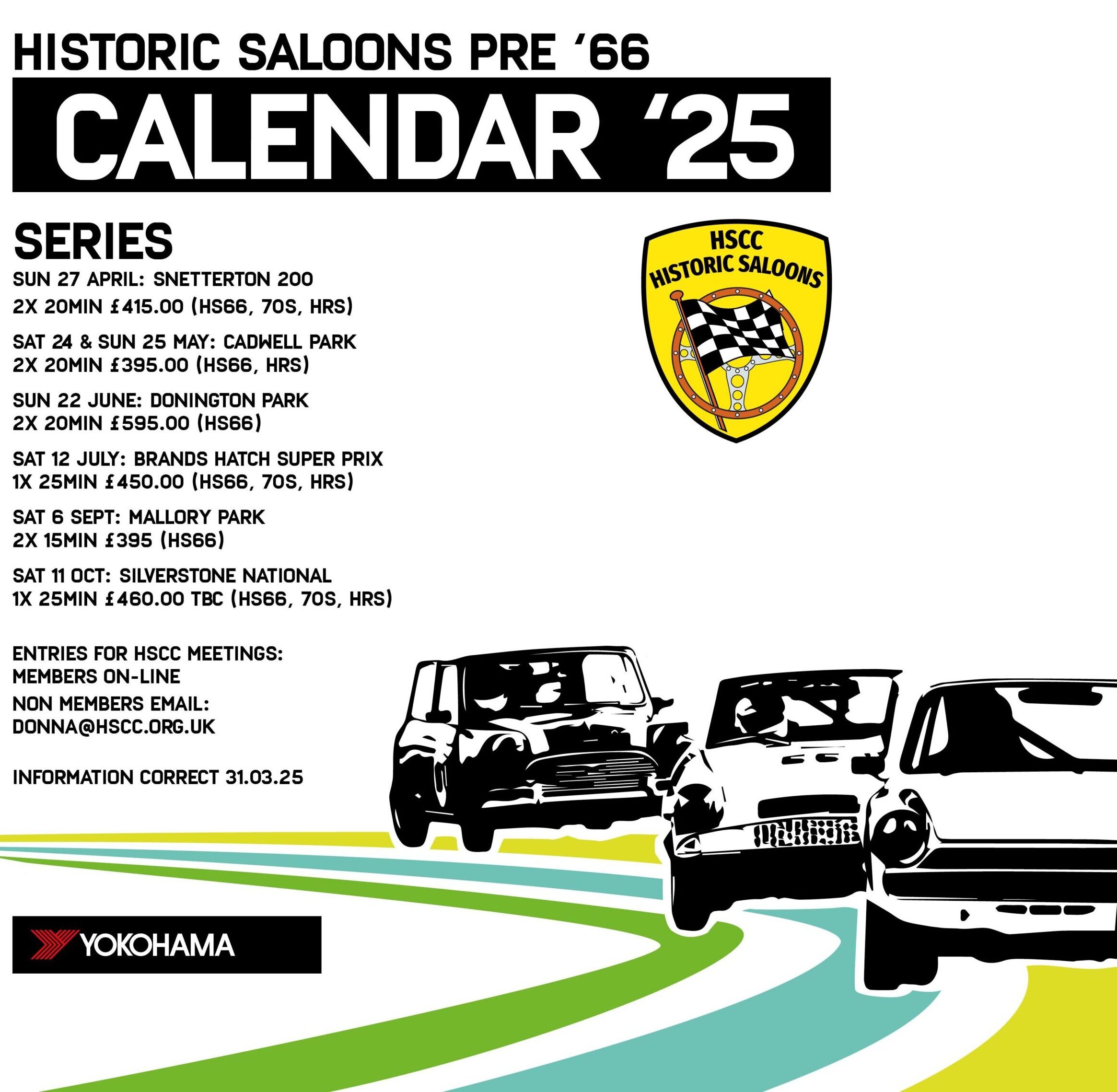 Pre 66 Saloons Calendar